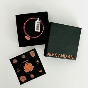 Alex and Ani Red Cosmic Crush Brilliance Wrap Bracelet
